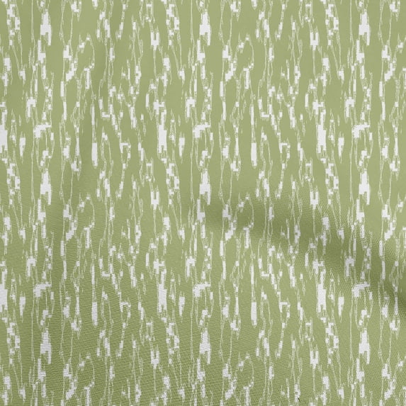 oneOone Cotton Poplin Twill Green Fabric Abstract Quilting Supplies Print Sewing Fabric By The Yard 56 Inch Wide
