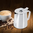 thumbnail image 3 of Jarra para espumar leche, jarra de café con taza de espuma de leche de acero inoxidable de 350 ml, rendimiento sólido Jadeshay A, 3 of 8