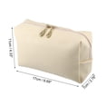 thumbnail image 4 of Unique Bargains Floral Makeup Bag Zipper Flower Cosmetic Pouch Beige, 4 of 7