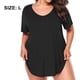 thumbnail image 2 of Camiseta holgada Vhermosa de verano informal sexy de manga corta con cuello en V y bolsillo con textura flameada para mujer, 2 of 8