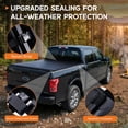 thumbnail image 3 of Papajet 5.5 FT Soft Roll-up Truck Bed Tonneau Cover for 2004–2026 Ford F-150, Tonneau Cover for F150, Fits Styleside/Fleetside Bed, Black, 3 of 9