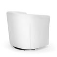 thumbnail image 5 of Modway Prospect Tufted Performance Velvet/Wood Swivel Armchair in White, 5 of 9