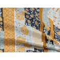 thumbnail image 5 of oneOone Rayon Mustard Yellow Fabric Floral Craft Projects Decor Fabric Printed By The Yard 56 Inch Wide, 5 of 5