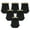 Black/Gold - 6 Pack, variant on Royal Designs, Inc. Hexagon Bell Clip on Chandelier Shade CS-715EG-6, Eggshell, 3 x 5 x 4.5, Pack of 6