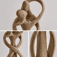 thumbnail image 4 of Couple Sculptures for Home Decor, Hugging Couple Figurines,Modern Couple Sculpture,Modern Romantic Sculptures for Room A,1 * Decorations,Sandstone Color, 4 of 6
