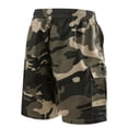 thumbnail image 5 of Cargo Short for Men Elastic Waist Drawstring Shorts Summer Outdoor Work Casual Lightweight Big & Tall Camo Cargo Short Multi Pockets Twill Quick Dry Joggers,Khaki XL, 5 of 5