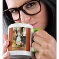 thumbnail image 2 of 3drose, Johnstons Fluid Beef for Making Gravies Soups Woman Cooking, 11oz Two-tone Green Mug, 2 of 6