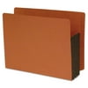S J Paper 1-3/4 Inch Expansion File Pockets, Straight Cut, Redrope, Letter, Red, 10/Box