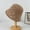 BS61142 khaki, variant on Women'S Bucket Hat Knitting Fashion Hollowing Knitting Bucket Hat Female Outdoor Show Face Small Wide Brim Knitted Basin Hat Leisure Hundred Matching Sun Hat