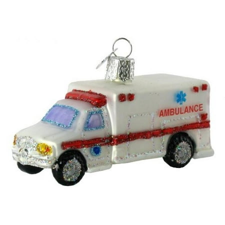 old world christmas ambulance glass blown ornament old world christmas ambulance glass blown ornament