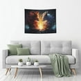 thumbnail image 5 of Kdxio Red And White Flame Fox Wall Hanging Tapestries Banner For Bedroom College Dorm Home Living Room Party Decor 29X37 In, 5 of 8