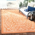 thumbnail image 2 of Safavieh Courtyard Nanda Botanical Indoor/Outdoor Area Rug, Terracotta/Natural, 4' x 5'7", 2 of 12