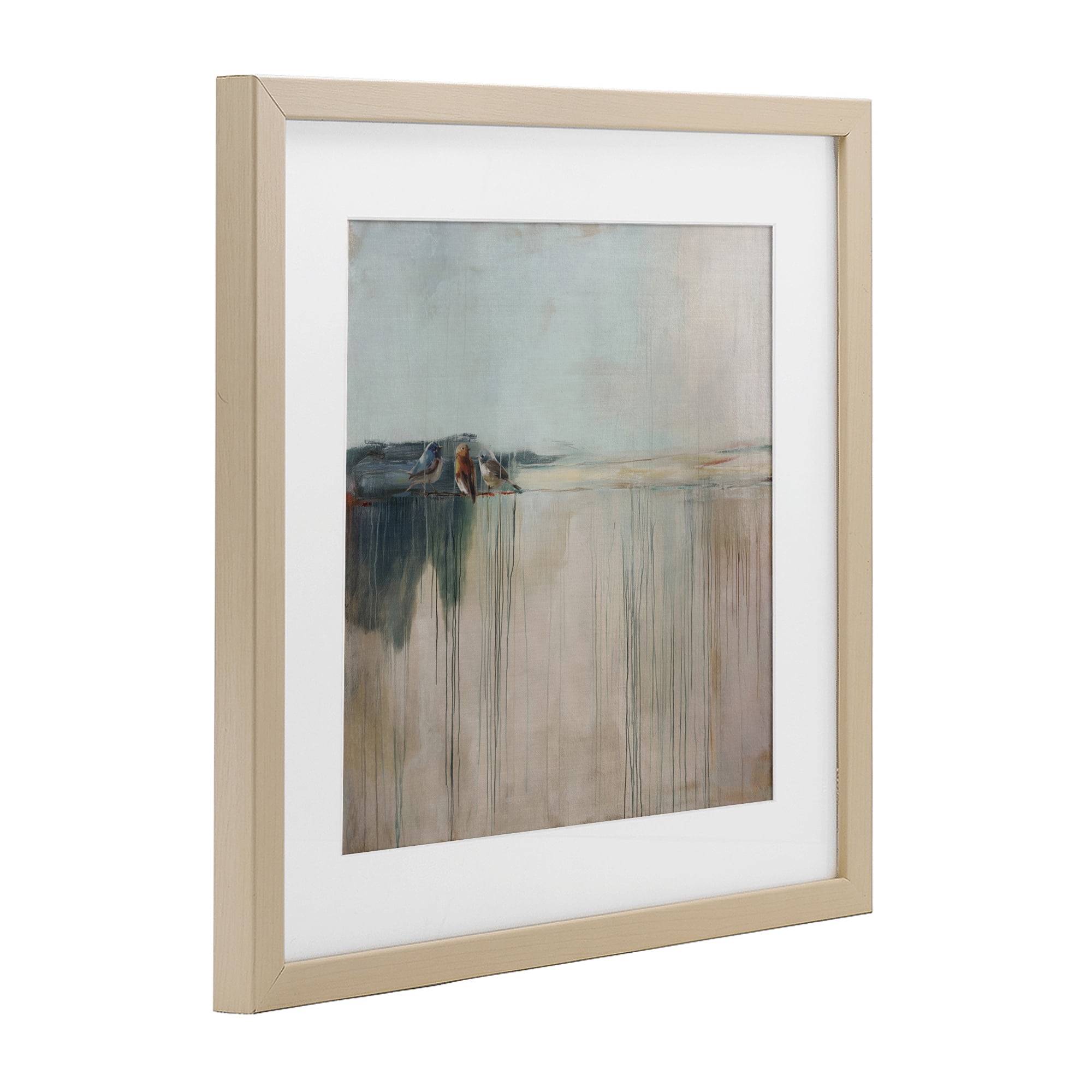 Stupell Industries Drips And Feathers Abstract Birch Framed Print Under Glass, design by Svetlana Aleynikova