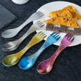 thumbnail image 3 of Titanium Spork Ultra Light Spoon Fork Portable Flatware 2 In 1 Camping Utensil for Backpacking Hiking Outdoors, 3 of 8