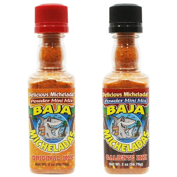 Baja Micheladas Mexican Seasoning Original Caliente Combo Pack (2 x 2 oz. Bottles)