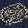 thumbnail image 5 of Halton Polypropylene Area Rug, Made in the USA - Indigo Navy Blue, 3 ft 5 in x 5 ft 2 in, 5 of 5