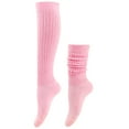thumbnail image 4 of hoksml Women's Knee-High Long Socks Solid Color Warm Stockings Super Long Tight Knit Pile Socks, 4 of 5