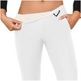 thumbnail image 7 of Womens Fleece Flare Leggings High Waisted Tummy Control Yoga Pants No Front Seam Bootcut Bell Bottoms Workout Activewear, 7 of 7