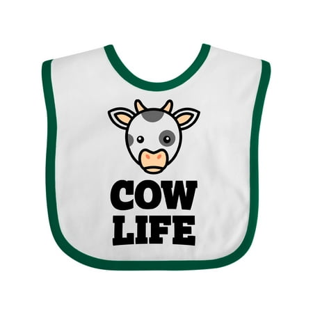 

Inktastic Cow Life Gift Baby Boy or Baby Girl Bib