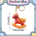 thumbnail image 3 of Getwin Desktop Dress Up,New Year'S Horse Ornaments,2026 Year Of Keychain Flocking Rocking Horse Pendant 5.1×5.9×1.5Cm Cute Plush New Year Decor Key Ring for Bags/Keys Festive for Men & Women, 3 of 6