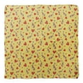 thumbnail image 4 of Bimba Yellow Bunny & Heart Printed Pure Silk Scarf Neck Wrap Summer Hair Bandanas For Women 40 x 80 Inches, 4 of 6