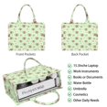 thumbnail image 2 of Large Capacity Tote Bag,Green Highland Cow Flower Pattern Handbag Fashion Luxury Tote Bag,15.7"x13"x 5.1" Inches,Laptop Compatible, 2 of 6