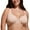 Beige, variant on Women's Confishape Balconette Bra Supportive Full Coverage Plus Size Bras Underwire Unlined