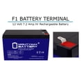thumbnail image 4 of 12V 7AH GEL F1 Replacement Battery Compatible with IntelliKnight 5700 Alarm System - 10 Pack, 4 of 7