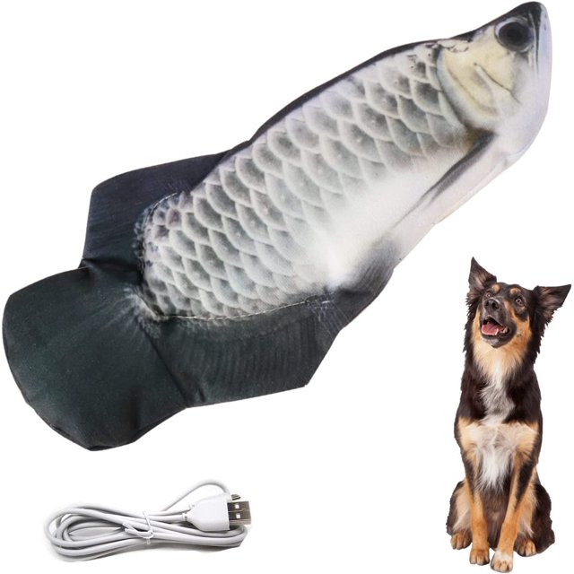Flopping Fish Electric Moving Dog Fish Toy,Realistic Flopping Fish Rocking Dog Toy, Dog Toys Interactive Pet Toys for Dog Exercise,Small and Medium Dog Floppy Fish Dog Chew Toy