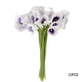 thumbnail image 1 of Wdftyju 20 piezas Calla nupcial boda ramo látex sensación Real flor púrpura Wdftyju 9su4px0zh1nr6D04, 1 of 6