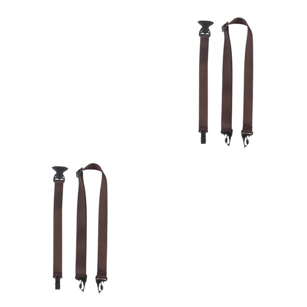 Soidarity Ukulele Strap Carrying Guitar Belt Universal Beginner Reusable Practice Carrier Musical Stringed Professional Holder café 2piezas