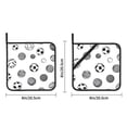 thumbnail image 4 of 2 Pack Kitchen Pot Holders Heat Resistant Oven Hot Pads With Hand Pockets And Hanging Loops For Baking Cooking 8x8in Minimalist Vector Geometric Sports Balls, 4 of 9