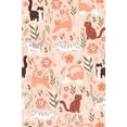 thumbnail image 3 of Millie Loves Lily Girls Coral Pretty Kitty Printed Tiered Short Sleeve Dress Size (3T-12), 3 of 4