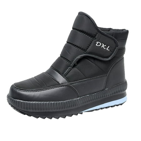 

LBECLEY Boots Women Snow Boots for Women Shoes Warm Winter Waterproof Slip Boots Womens Snow Boots Leather Womens Boots High Heels for Women Black 40