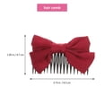 thumbnail image 2 of 4 Pcs Peignes à Cheveux Nœuds en Ruban Pinces à Cheveux Accessoires pour Femmes Filles Épingles à Cheveux, 2 of 8
