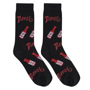 Crazy Socks, Tapatio, Funny Socks for Men Women, Fun Crew Print, Large
