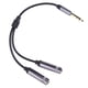 thumbnail image 1 of Injueey Cable de extensión macho a hembra de 6,35mm a 2 de 6,5mm, par de cables de extensión de PC Digital, conector profesional, Cable Cables de audio/vídeo, 1 of 6