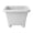 White, variant on Thickened Plastic Pot for Plants, Plastic Planter, Garden Flower Pots with Holes for Waterlogging, Flower Plant Container for Succulents,Cuttings,Transplanting, Home Garden, Black
