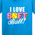 thumbnail image 4 of Inktastic I Love Softball with Softball Replacing O with White Text Youth T-Shirt, 4 of 5