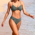 thumbnail image 4 of Bikinis for Women High Waisted Push Up Bikini Top with Built-In-Bra and Seamless Cheeky Swim Bottom, 4 of 5