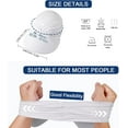 thumbnail image 6 of TAGVO 2 Pack Wide Brim Visor Hat for Women, Quick Dry Flexfit Sun Hat Wicking Beach Sunhat Adjustable Sports Caps UPF50+ Protection for Outdoors, 6 of 9