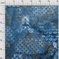 thumbnail image 3 of oneOone Georgette Viscose Medium Blue Fabric Abstracts Fabric For Sewing Printed Craft Fabric By The Yard 42 Inch Wide, 3 of 4