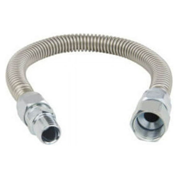 BrassCraft 1/2 in. FIP x 1/2 in. MIP Stainless Steel Gas Connector 48" Length