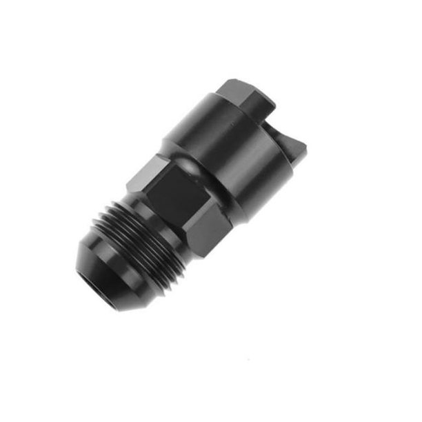 Fuel Line Adapter Fitting 6 An To 0.37 in. Black
