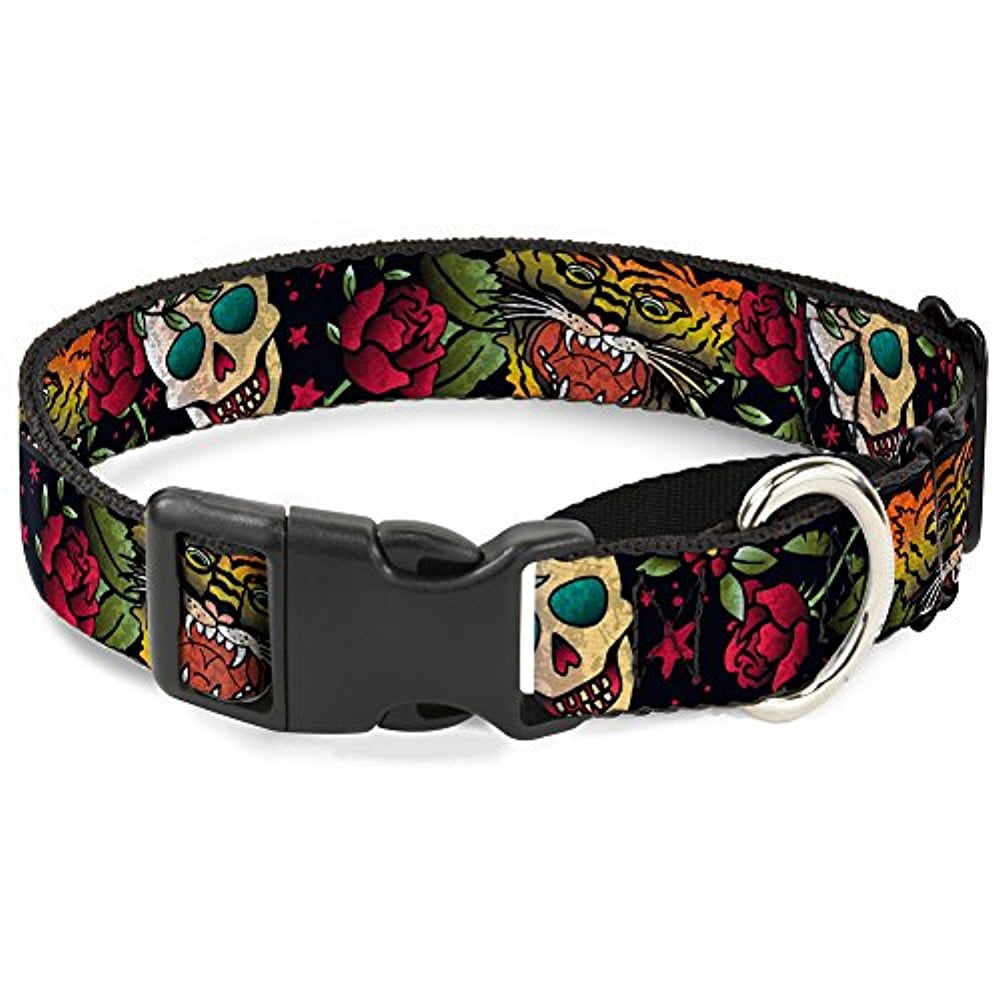 Buckle-Down "Death Before Dishonor C U Black" Martingale Dog Collar