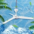 thumbnail image 2 of 3 Leaves Ceiling Fan Air Cooler Hanging Tent Fans for Camping Bed Dormitory, 2 of 8