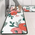 thumbnail image 2 of Kitchen Rugs Sets Of 2,Pioneer Flower Floral Print Pattern Anti Fatigue Kitchen Mat Rugs Non Slip Washable,Decorative Kitchen Floor Mats for Kitchen,Sink,Laundry,17"x47"+17"x47", 2 of 5