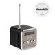 thumbnail image 3 of EeaseMX Mini altavoz inalámbrico portátil para exteriores con pantalla LED y radio para viajes al aire libre (negro), 3 of 7