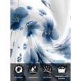 thumbnail image 7 of Navy Blue Floral Cloth Napkins Set of 8 Reusable Dinner Napkins, Spring Flowers Butterflies Watercolor Cocktail Napkin Washable Table Napkins for Wedding/Holiday Party/Baby Shower 20"x20", 7 of 7