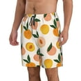thumbnail image 2 of Salouo Peach1 Pattern Swim Trunks for Men,Men's Hawaiian Bathing Suit Swimsuits Quick Dry Swimming Board Shorts Beach Shorts with Pockets-X-Large, 2 of 6